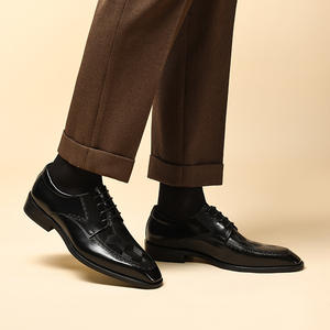 Zapatos Oxford de Trabajo para Hombre Goodyear, Nuevo Estilo, Cuero Genuino, Hechos a Mano, Retro, Casuales de Negocios, con Cordones, Impermeables y Transpirables - Product Image 3