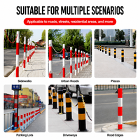 Poteaux de signalisation routière amovibles en acier galvanisé à haute intensité réfléchissante pour la sécurité des voies