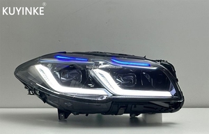 Accessoires automobiles KUYINKE, phares pour BMW Série 5 F10 F18 11-17, phare avant bicolore, haute qualité, phare avant Plug and Play - Product Image 4