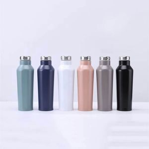 Bouteille isotherme portable 500/750 ml à double paroi, anti-fuite, en acier inoxydable 304, forme hexagonale diamant, écologique, avec logo personnalisé - Product Image 4
