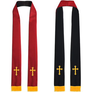 Estola Cruzada Reversible para Clérigos, Pastores y Sacerdotes, Unisex, para Adultos, 84 Pulgadas, Vestimenta Litúrgica - Product Image 4