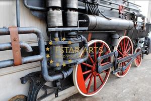 Art mural en métal 3D du <span class=keywords><strong>train</strong></span> à vapeur noir industriel-Peinture vintage en fer rouillé pour décor <span class=keywords><strong>de</strong></span> bar, restaurant et café - Product Image 5