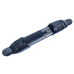 Canne à pêche télescopique en acier inoxydable argenté NS 200g Leurre dur à action rapide avec poignée en liège pour la pêche en lac/ruisseau/rivière - Product Image 1