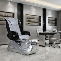 Fauteuil de pédicure Kangmei moderne de luxe royal avec pompe à jet magnétique sans tuyau, spa pour les pieds à remous, massage et manucure