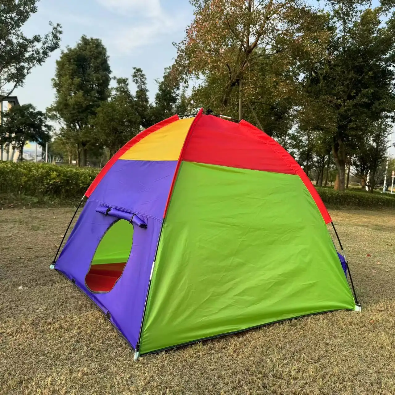 Kinderen Spelen Tent Peuter Pop-Up Tent Voor Kinderen Jongens Meisjes Speelgoed Indoor Outdoor Speelhuis Camping Speeltuin Regenboog, Kinderen Tenten