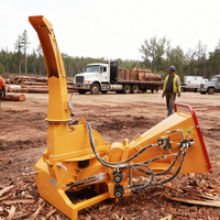 Broyeur à bois à double arbre pour souches et racines de grand diamètre