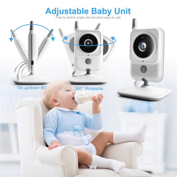 3.2 Inch LCD Wireless Babysitter Two Way Audio Night light Temperature Pet Baby Camera Nanny Music VB607 Video Baby Monitors