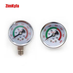 Nuevo Manómetro de Doble Rango para Herramientas Neumáticas con Medidor de Presión de 10 bar/250 bar/3500 psi, Rosca M10*1 1/8 NPT para Estaciones de Llenado y Amoladoras - Product Image 1