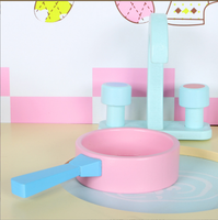 EDULAND Venta al por Mayor Juguetes Educativos para Niños OEM/ODM CE Set de Cocina de Madera para Jugar a Simular Set de Juguetes de Lavadora para Niños