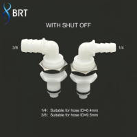 Raccords rapides BRT 1/4 1/8 pouce en POM EPDM SUS316 à ressort pour systèmes pneumatiques et hydrauliques