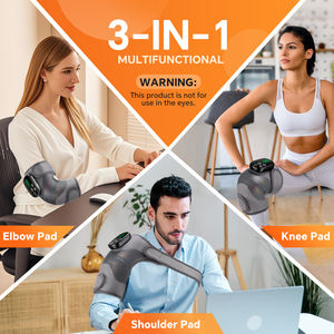 850nm 660nm ไร้สาย NIR เครื่องนวดสั่นสะเทือน, เครื่องนวดแบบใช้ความร้อนนวดข้อศอกบริเวณไหล่และหัวเข่าบำบัดด้วยแสงสีแดง - Product Image 2