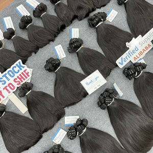 GRAN ORDEN: Extensión de cabello humano vietnamita crudo Natural Liso Natural Colores negros Cabello Super Calidad - Product Image 1