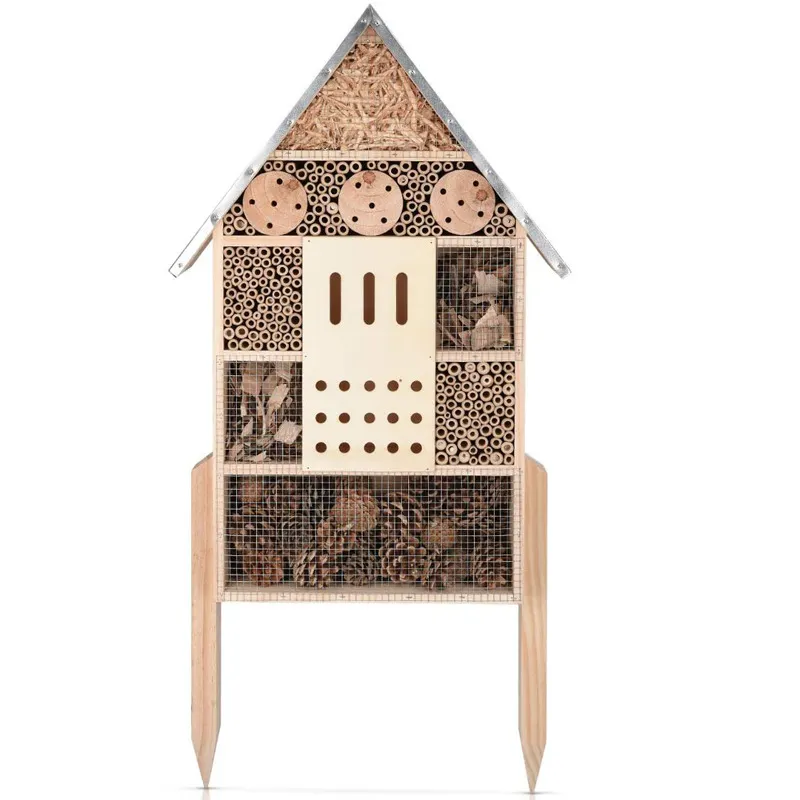 Goede Selling Bug Home Goedkope Insect Huis Met Vlinder Huis Bee Hotel Hout Insect Huis