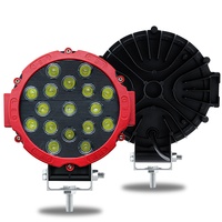 Kemauto Phare de travail LED 7 pouces 12V 72W 6800 Lumens Super Lumineux Blanc Naturel pour Véhicules Tout-Terrain et Engins de Chantier