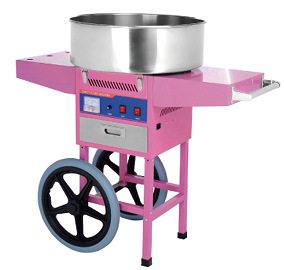High Quality Commercial Stainless Steel Cotton Candy Machine With Cart Electric Automatic Cotton Floss for Sale - Product Image 4
