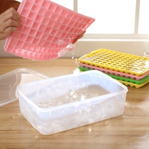 Tủ lạnh tự chế đông lạnh Khuôn đá lớn để làm máy làm đá lớn hộp đá 96 Kim Cương nhiều lớp có nắp - Product Image 5