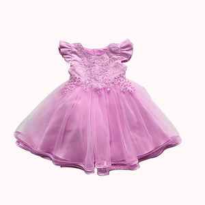 Vestidos de Princesa de Verano Shelmin para Bebé, Encaje Sólido, Diseño Calado, Sin Mangas, 3 Colores, Vestido para Niña - Product Image 1