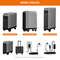 Chargeur mobile EV E-Mingze ES-6000A/10240WH ES-6000B/20480WH ES-6000C/30720WH Station de charge d'urgence pour stockage d'énergie