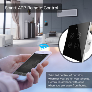 Interruptor Inteligente <span class=keywords><strong>para</strong></span> Cortinas LangYeao de 2 Canales, WiFi Tuya, Control Remoto RF433, Compatible con <span class=keywords><strong>Alexa</strong></span> y Google Home, Temporizador y Programación - Product Image 5