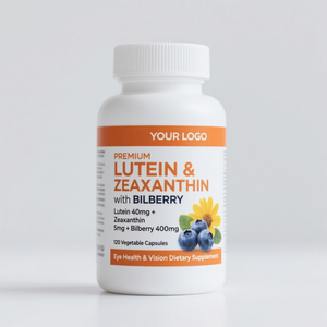 Vegan Eye Health &amp; Skin Supplement <strong>With</strong> <strong>Lutein</strong> Zeaxanthin <strong>Bilberry</strong> Astaxanthin Algae-Macular Vision Clarity Capsule Dosage Form - Product Image 1