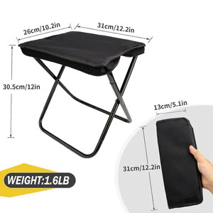 Compact Outdoor Fishing <strong>Stool</strong> with Integrated Carry Bag Lightweight Sturdy for Outdoor Camping Chair Picnic Beach - Product Image 5