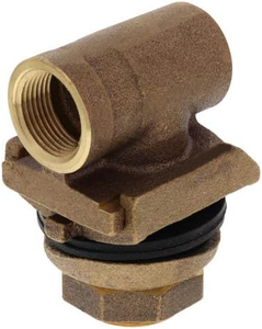 Adaptateur sans fosse en bronze sans plomb - 1 pouce, s'adapte aux gaines <span class=keywords><strong>de</strong></span> puits <span class=keywords><strong>de</strong></span> 5 à 12 pouces, conforme à la norme NSF/ANSI 61 pour les systèmes <span class=keywords><strong>de</strong></span> pompes submersibles pour puits - Product Image 1