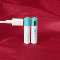 Batterie rechargeable au lithium-ion AAA 600 mAh 1,5 V, meilleur prix de gros, interface Type-C, 550 cycles