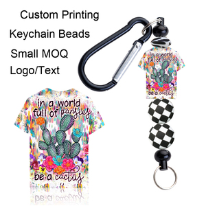 Nouvelles idées de produits 2024 : Perles focales en silicone personnalisables avec logo/image imprimée pour chemises, perles rondes, carrées, rectangulaires pour marque-pages - Product Image 6