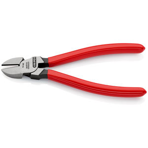 KNIPEX 70 01 160 EAN คีมตัดด้านข้างเคลือบด้วยเรซินสังเคราะห์สีดำ 160 มม. - Product Image 2