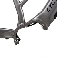Cadre de vélo de montagne BMX à assistance électrique EC1 avec boîtier de batterie moteur Bafang Dérailleur avant à vitesse unique