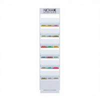 Étagères rotatives double face pour magasin de produits de beauté, présentoir en acrylique pour masque facial, vaporisateur facial, crème nettoyante, tonique pour les yeux