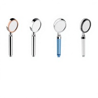 Pommeau de Douche Portable Beauté avec Bouton d'Arrêt, Pression Améliorée, Double Filtration, Élimination du Chlore, pour Salle de Bain