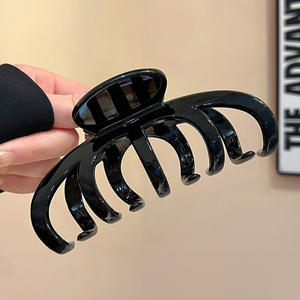 Pinzas de Pelo con Diseño de Leopardo, Venta al Por Mayor de Fábrica, Pinzas de Pelo de Plástico Esmerilado de Alta Calidad para Mujer - Product Image 6