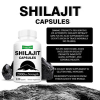 Marque privée Capsules de Shilajit de force 2000MG Compléments alimentaires pour soutenir la poudre de Shilajit pure et favoriser l'immunité
