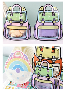 Bolsas <span class=keywords><strong>de</strong></span> Plástico con Cierre y Diseño <span class=keywords><strong>de</strong></span> Mochila para Golosinas, con Orificio para Colgar, para Fiestas Infantiles, Venta al Por Mayor - Product Image 4
