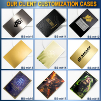 Tarjetas Metálicas Personalizadas de Acero Inoxidable con Diseño de Anime Japonés, Francés, Alemán e Inglés, Impresión UV de Lujo, Logotipo Grabado, Grabado Láser