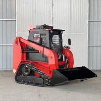 700kg 1000kg nuovo a buon mercato piccolo Mini giardino uso caricatore pista Mini Skid Loader accessori con traccia foresta