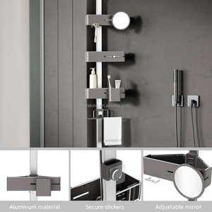 WIREKING Étagère de Douche d'Angle 5-en-1 à Fixation sans Perçage, Organisateur de Salle de Bain Autoportant - Product Image 2