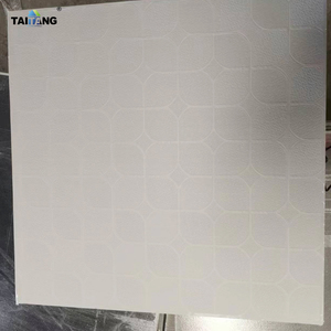 Waterproof Decorative Baldosas Cielo Raso Vinil Suspended Faux Plafond <strong>Drop</strong> Pvc Laminated Gypsum <strong>Ceiling</strong> <strong>Tiles</strong> - Product Image 5