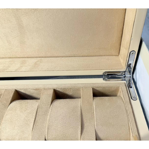 Caja de Almacenamiento para Relojes de Madera Verde, Directo de Fábrica, 10 Ranuras, Organizador de Relojes de Lujo con Logotipo Personalizado para Relojes de Marcas Famosas - Product Image 6