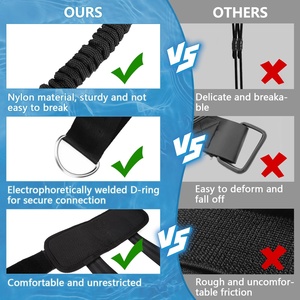 Bơi Ban Nhạc Cao Su Dây Đào Tạo Neoprene Vành Đai Đàn Hồi Latex Bungee Tether Cho Người Lớn Trẻ Em Hồ Bơi - Product Image 5