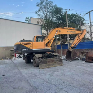 Precio barato 21T máquina excavadora grande Hyundai 210w-9 excavadora de ruedas usada 21T excavadoras usadas Hyundai 210w-9 - Product Image 1
