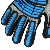 Conception personnalisée Gants de sécurité durables en TPR de haute qualité résistants aux coupures Gants de travail enduits de nitrile sableux Gants d'impact