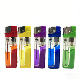 Encendedores Recargables de Plástico con Luces LED, de <span class=keywords><strong>Gas</strong></span> Butano, Electrónicos, Clásicos para Fumar Cigarrillos, Portátiles, para Campamento, Actividades al Aire Libre, Regalos - Product Image 1