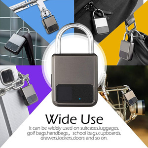 Lucchetto Intelligente con Impronta Digitale e Ricarica USB Senza Chiave, Sblocco Rapido, in Lega di Zinco, con Chip di <span class=keywords><strong>Auto</strong></span>-riconoscimento - Product Image 5