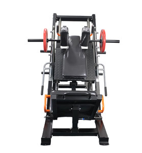Appareil de musculation multifonctionnel 2-en-1 pour presse à cuisses et <span class=keywords><strong>hack</strong></span> squat, à charge par plaques, en acier renforcé - Product Image 6