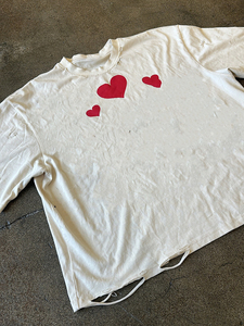 เสื้อยืดคอกลมสตรีทแวร์สไตล์วินเทจสำหรับผู้ชาย ผ้าฝ้าย 100% ลายพิมพ์ดีไซน์แบบดิสเทรส - Product Image 2