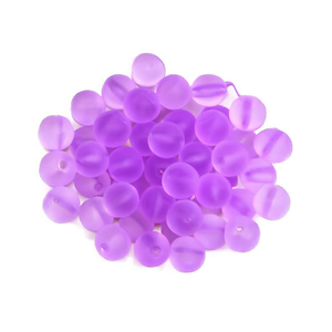 Ilan Abalorios Perline rotonde viola da 10 mm per la creazione di gioielli - Product Image 2