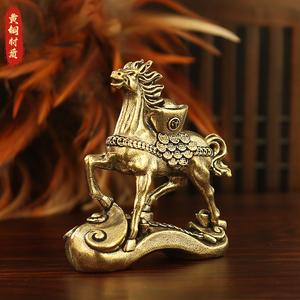 Objet décoratif en cuivre créatif pour l'attraction du succès et <span class=keywords><strong>de</strong></span> la richesse, cheval du zodiaque rétro BMW, bureau à domicile, décoration <span class=keywords><strong>de</strong></span> bureau, décoration <span class=keywords><strong>de</strong></span> thé - Product Image 4