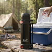 Termo de Acero Inoxidable de Gran Capacidad, Aislamiento de 24 Horas, a Prueba de Fugas, Libre de BPA, para Camping y Actividades al Aire Libre